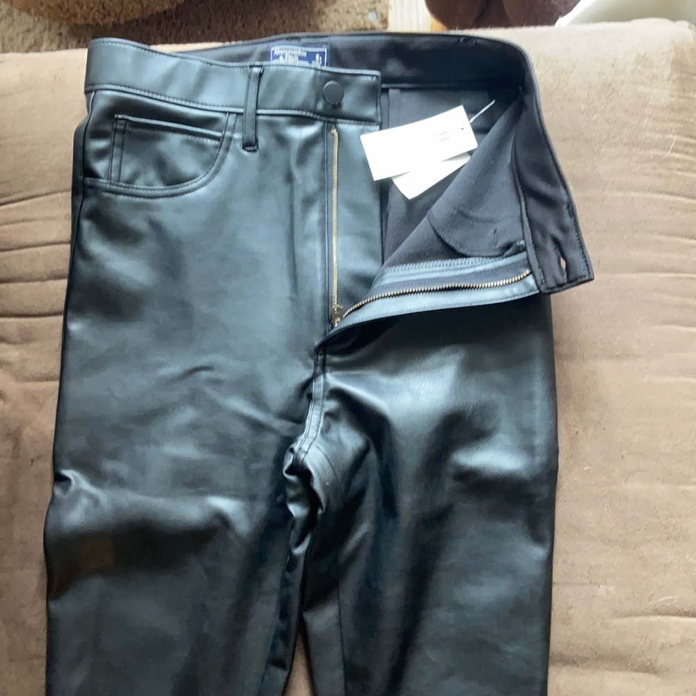 Abercrombie and Fitch leather leggings